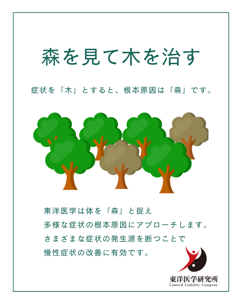 森を見て気を治す